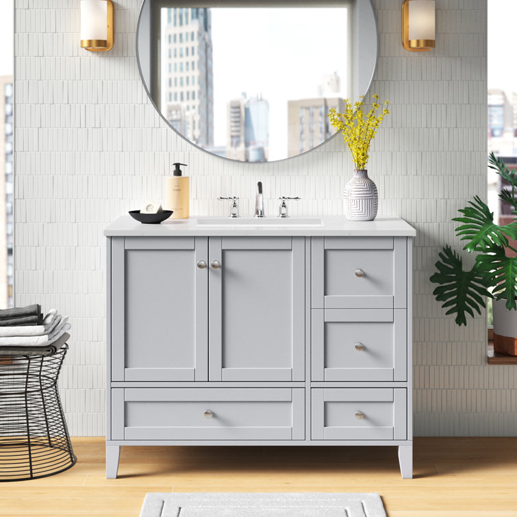 Mercury Row® Aleta 42'' Freestanding Single Bathroom Vanity with